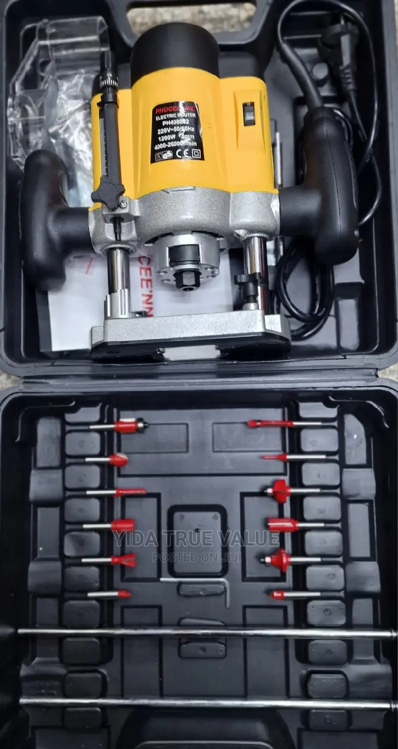 Wood Router With All Its Bits