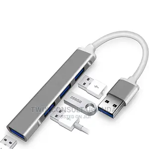 USB Hub 4-in-1 USB Adapter With USB 3.0 Port Ultra Slim