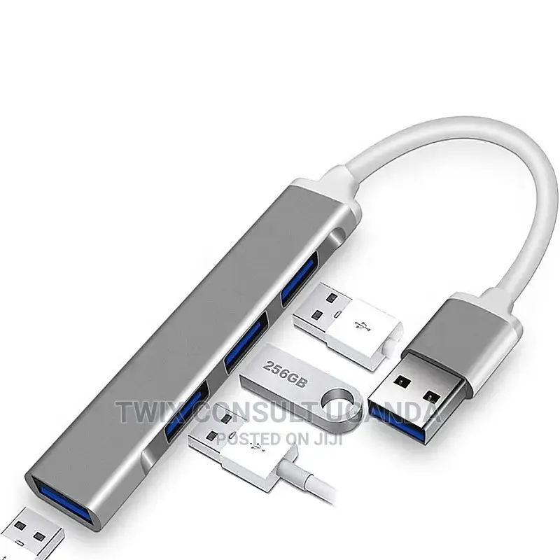 USB Hub 4-in-1 USB Adapter With USB 3.0 Port Ultra Slim