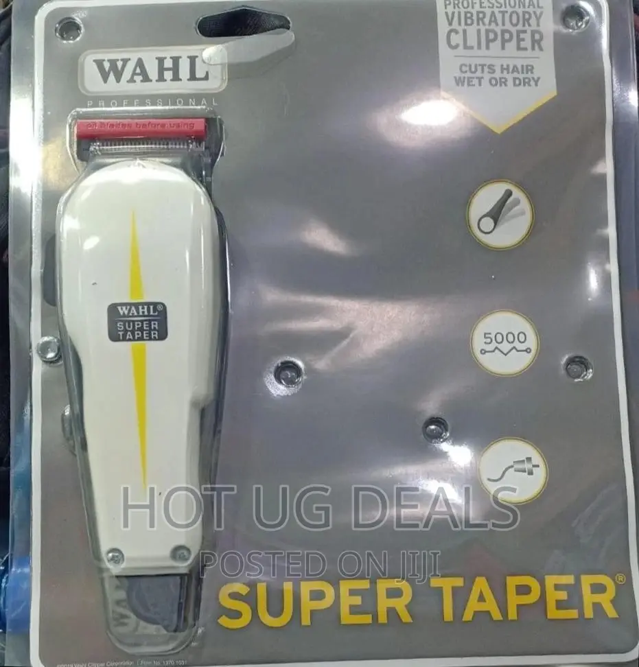 Original Wahl Super Taper Clipper Electric Shaver - Black