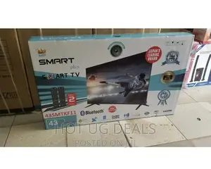 Smart Plus 43-Inch Smart TV; Free to Air Led TV – Black