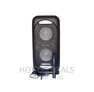 Cortina 12" Dual Rechargeable Amplified Speaker With 2 Mics