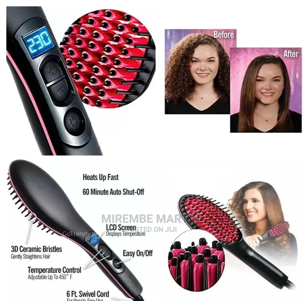 Electric Hair Straightener Brush
