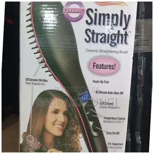 Simply Straight Electric Ceramic Hair Straightener Brush