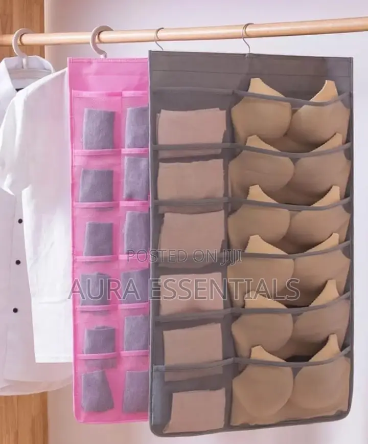 Double Side Underwear Storage Bag Organiser