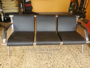 Waiting Chair Black 3 Sitter