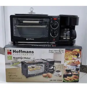 Hoffmans 3-1breakfast Machine Maker Coffee Frying Pan Bread