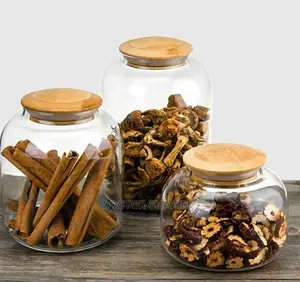3pcs Sealed Glass Storage Containers