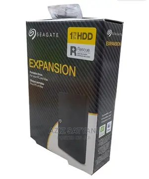 Black 1 TB Seagate Expansion Portable Hard Disk