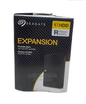 Black 1 TB Seagate Expansion Portable Hard Disk