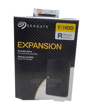 Black 1 TB Seagate Expansion Portable Hard Disk