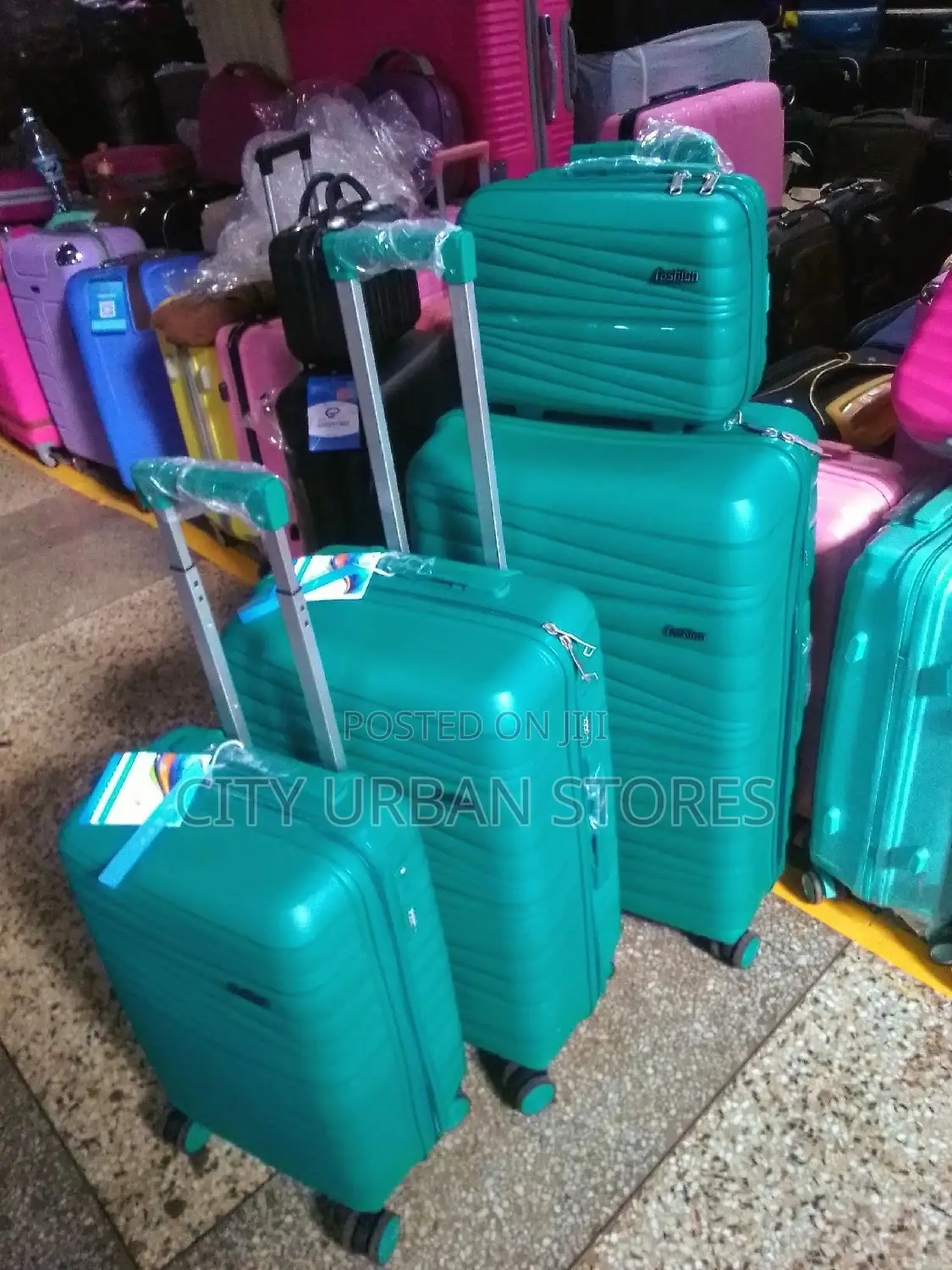 Fashion Plastic Rubber Suitcase