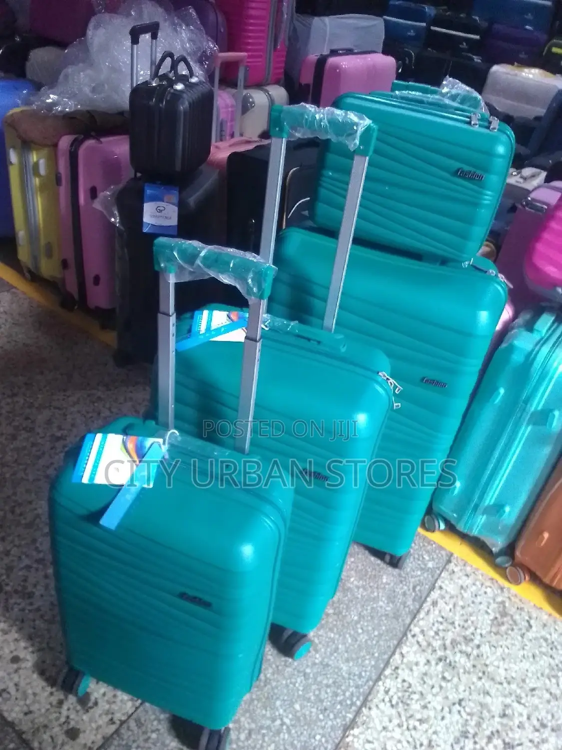 Fashion Plastic Rubber Suitcase