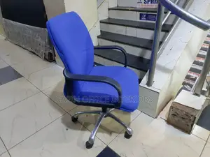 Blue Short Back Chair