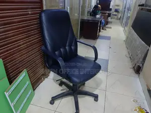 Leathered Long Back Chair