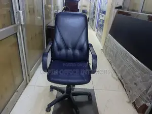 Leathered Long Back Chair