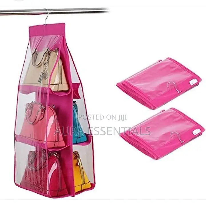 Clear Pulse Bag Storage Organiser( 6 Pockets)