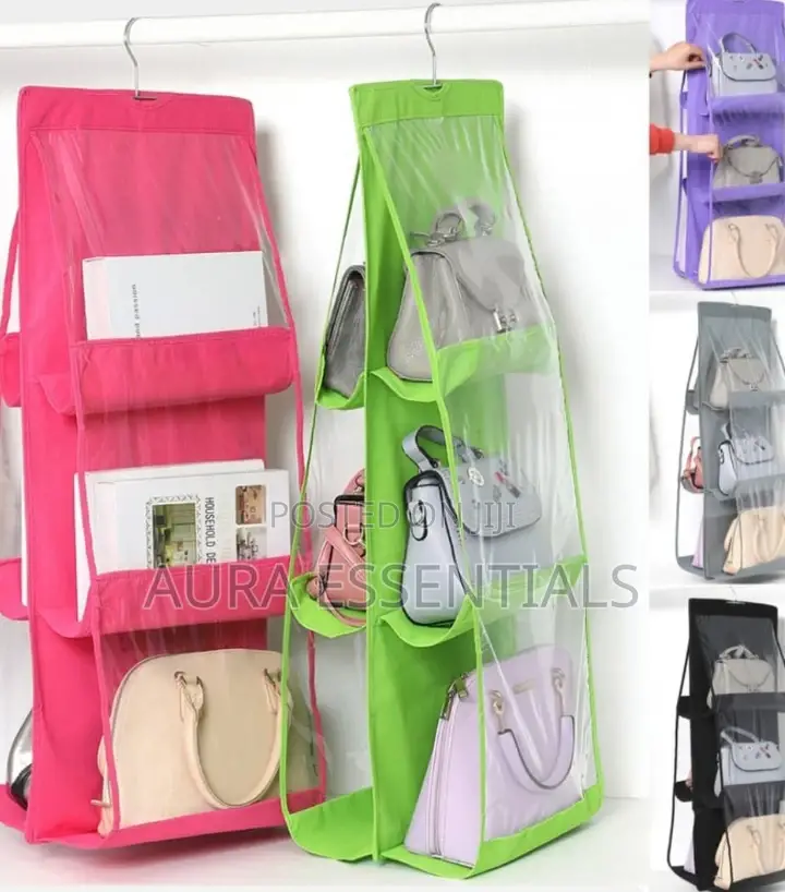 Clear Pulse Bag Storage Organiser( 6 Pockets)