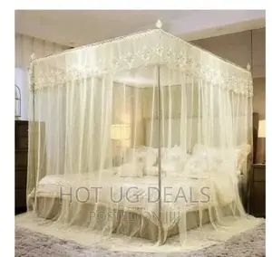 5*6 Mosquito Net With Metal Stands - Cream