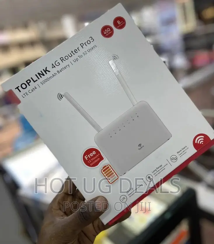 Toplink 4g Wifi Router Pro 3 – Battery Powered - White