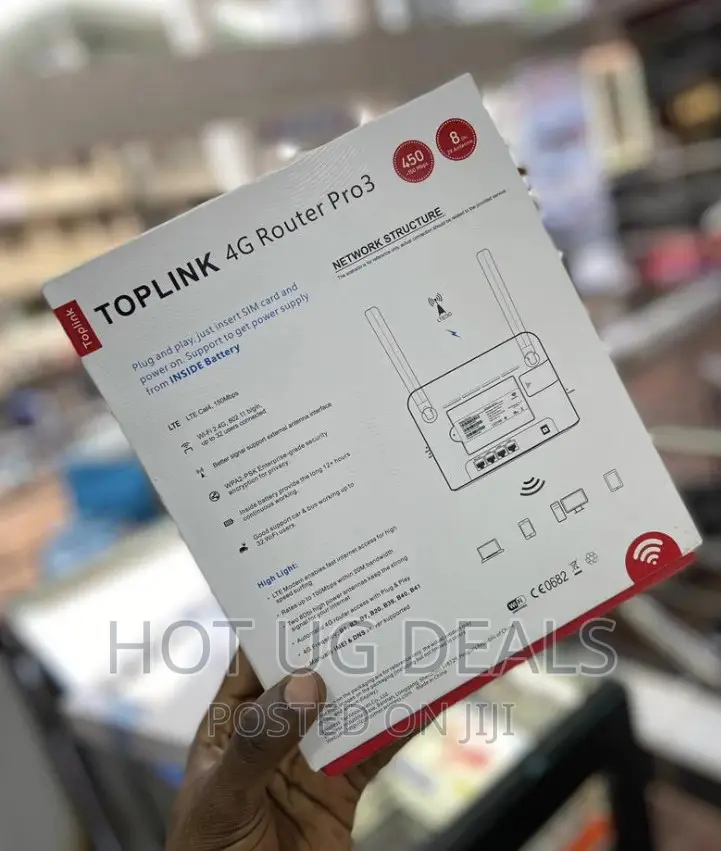 Toplink 4g Wifi Router Pro 3 – Battery Powered - White