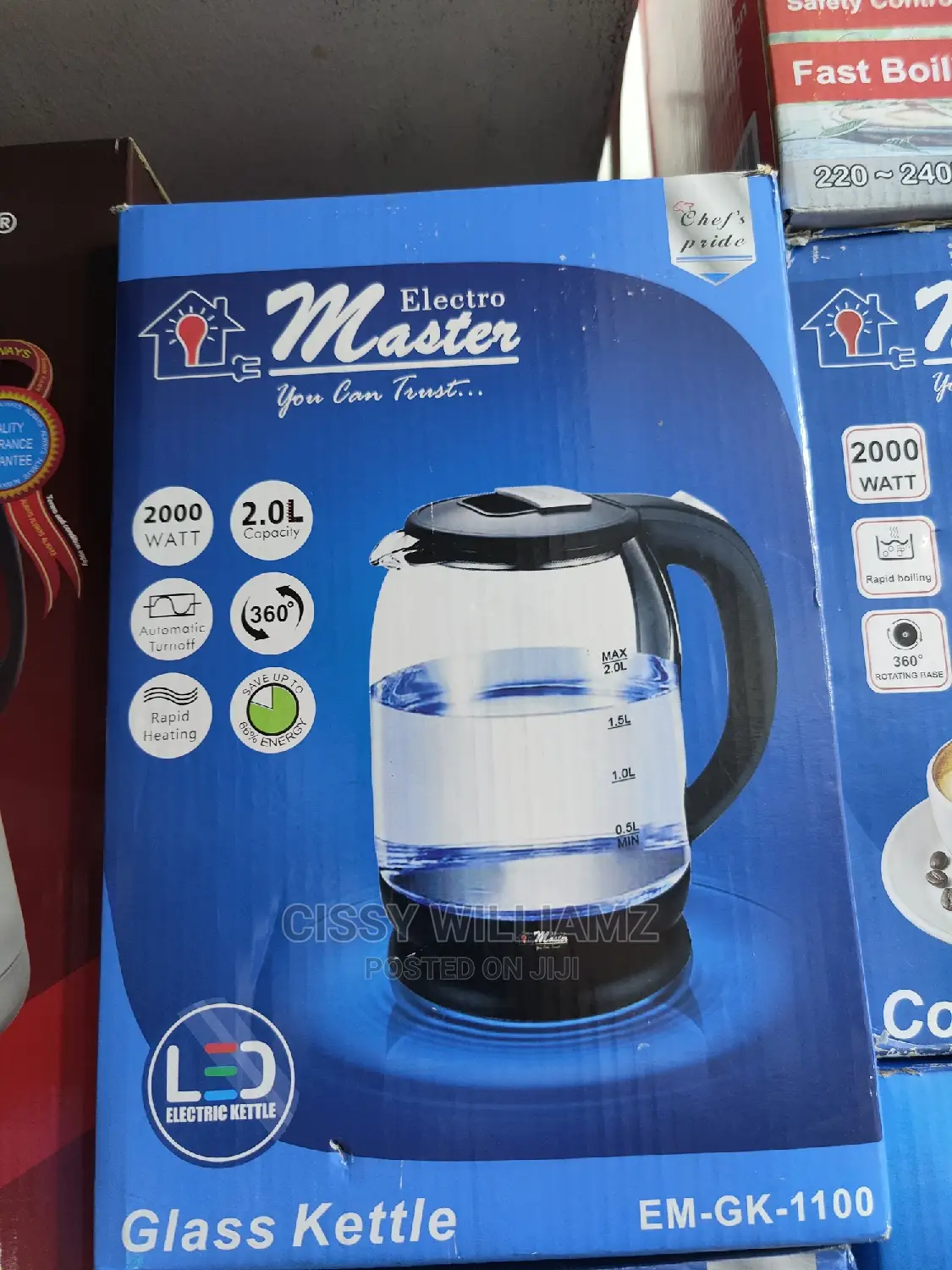 Electric Glass Kettle/Master Glass Kettle