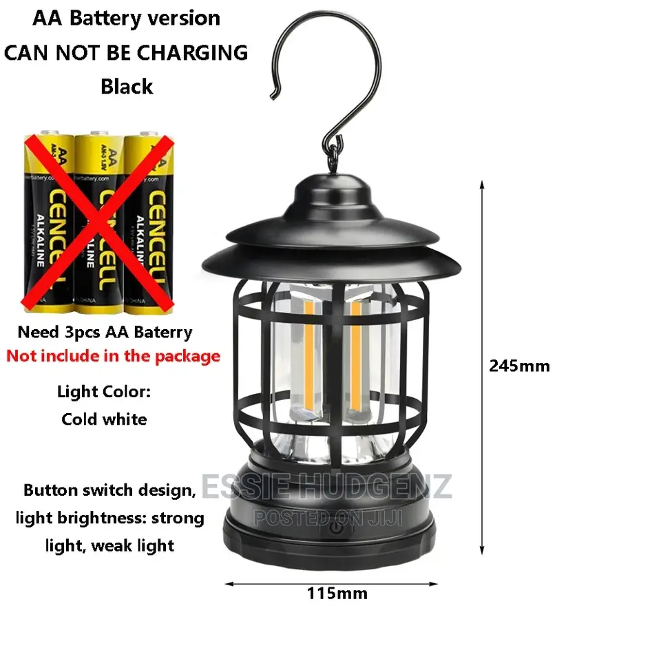 Rechargeable Hanging Light Lantern(Also Uses Batteries)