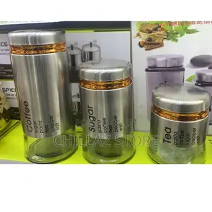 3pcs Sugar Bowl Food Storage Containers