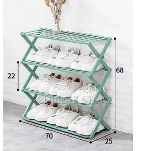Foldable Wooden Shoe Rack.