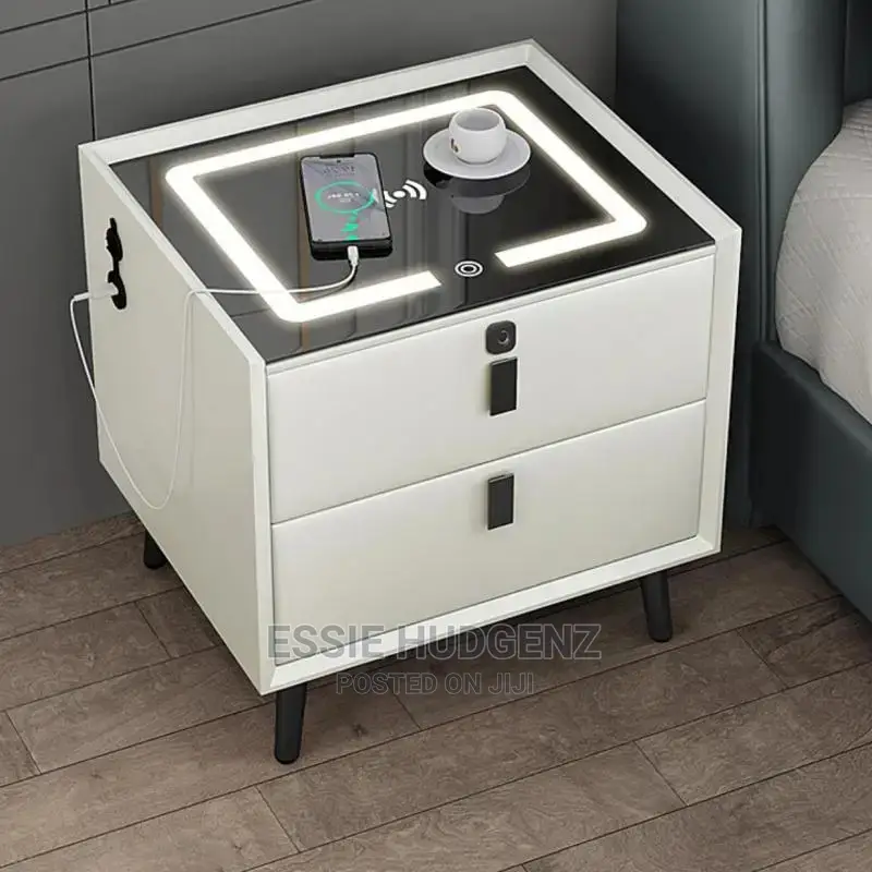Smart Table With Led Light ,Wirelesscharging Inbuilt Speaker