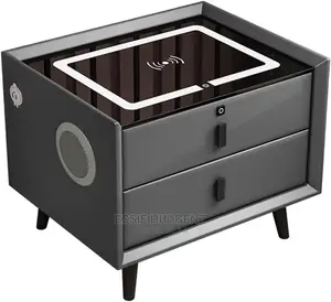Smart Table With Led Light ,Wirelesscharging Inbuilt Speaker