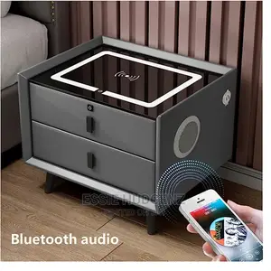 Smart Table With Led Light ,Wirelesscharging Inbuilt Speaker