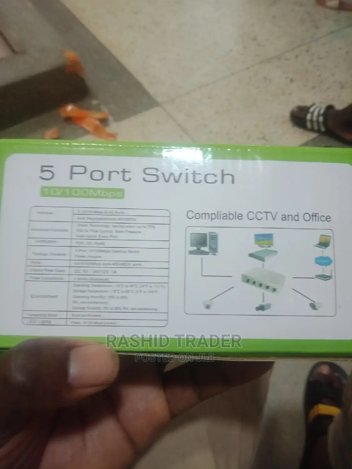 5 Ports Desk Top Switch Compliable CCTV and Offices