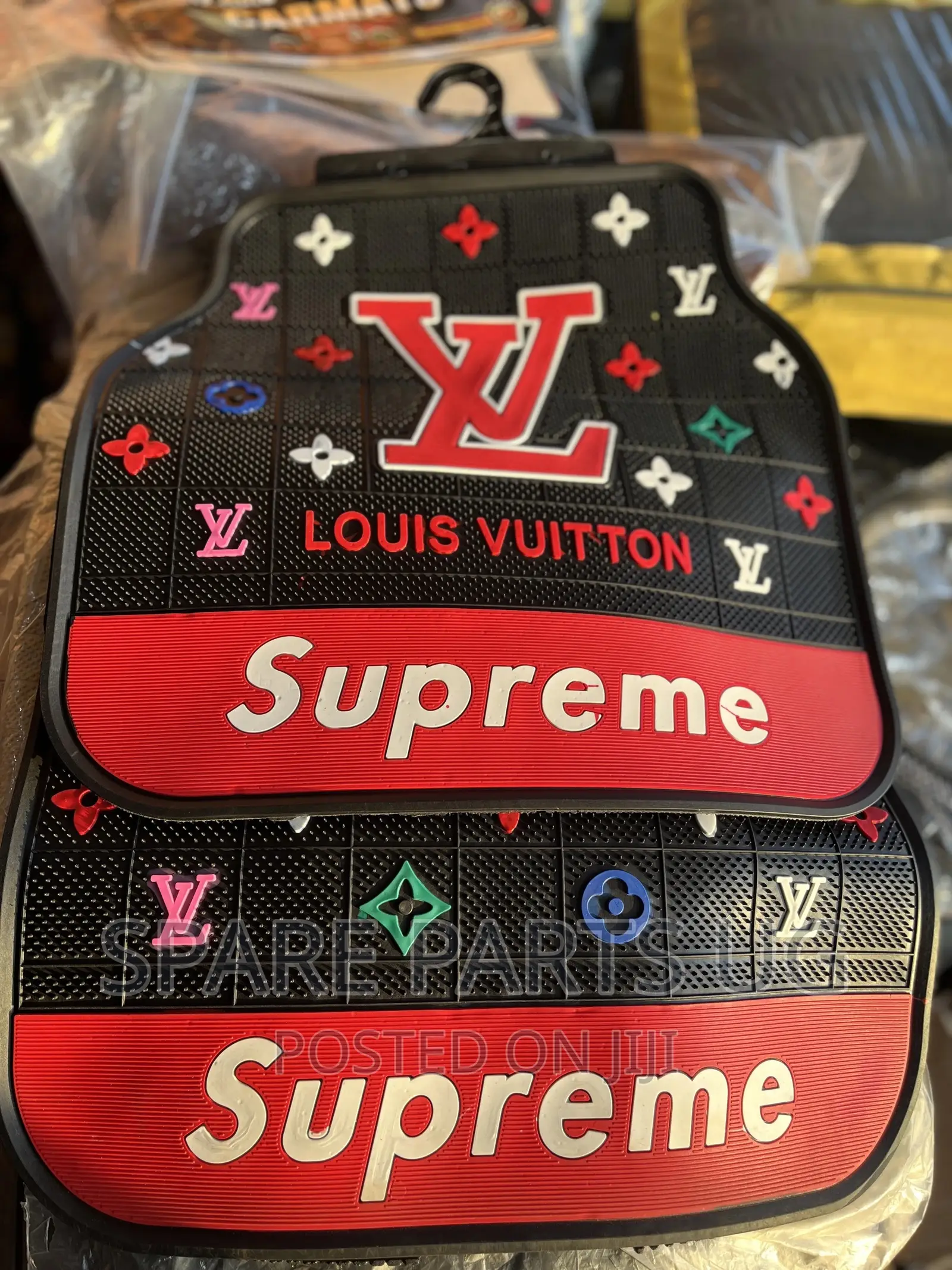 Louis Vuitton Supreme Car Carpets