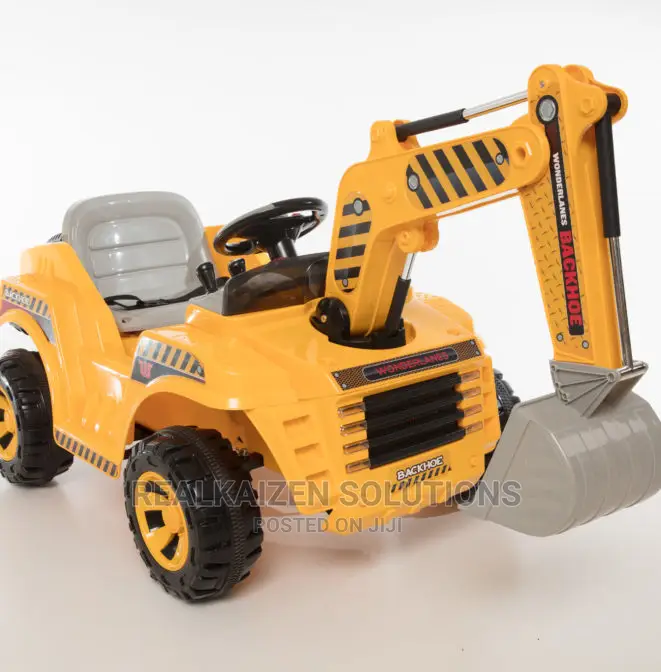 Kids Electric Ride on Crane Backhoe Truck