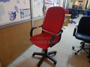 Red Long Back Office Chair