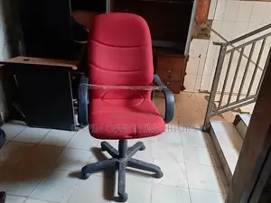 Red Long Back Office Chair