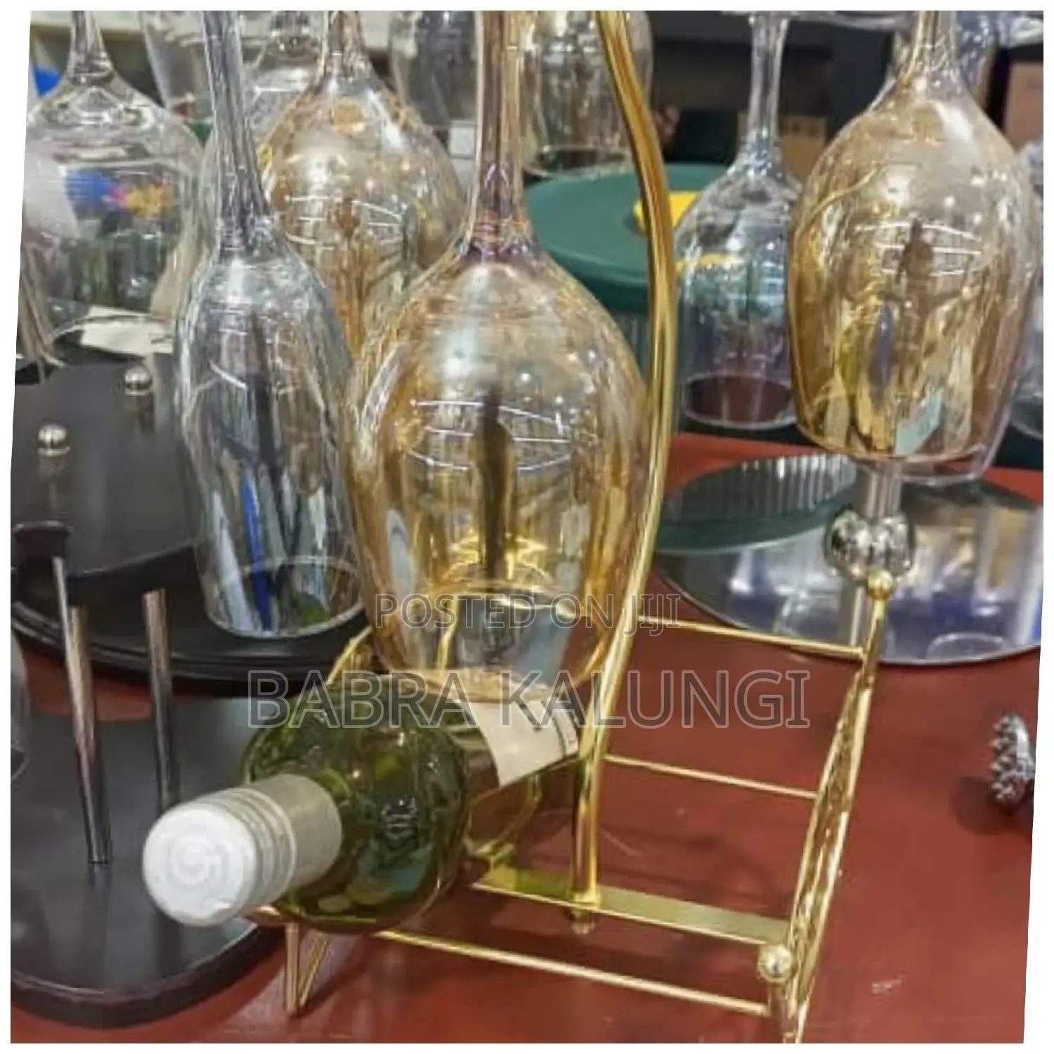 Classy Wine Rack and Glass Holder