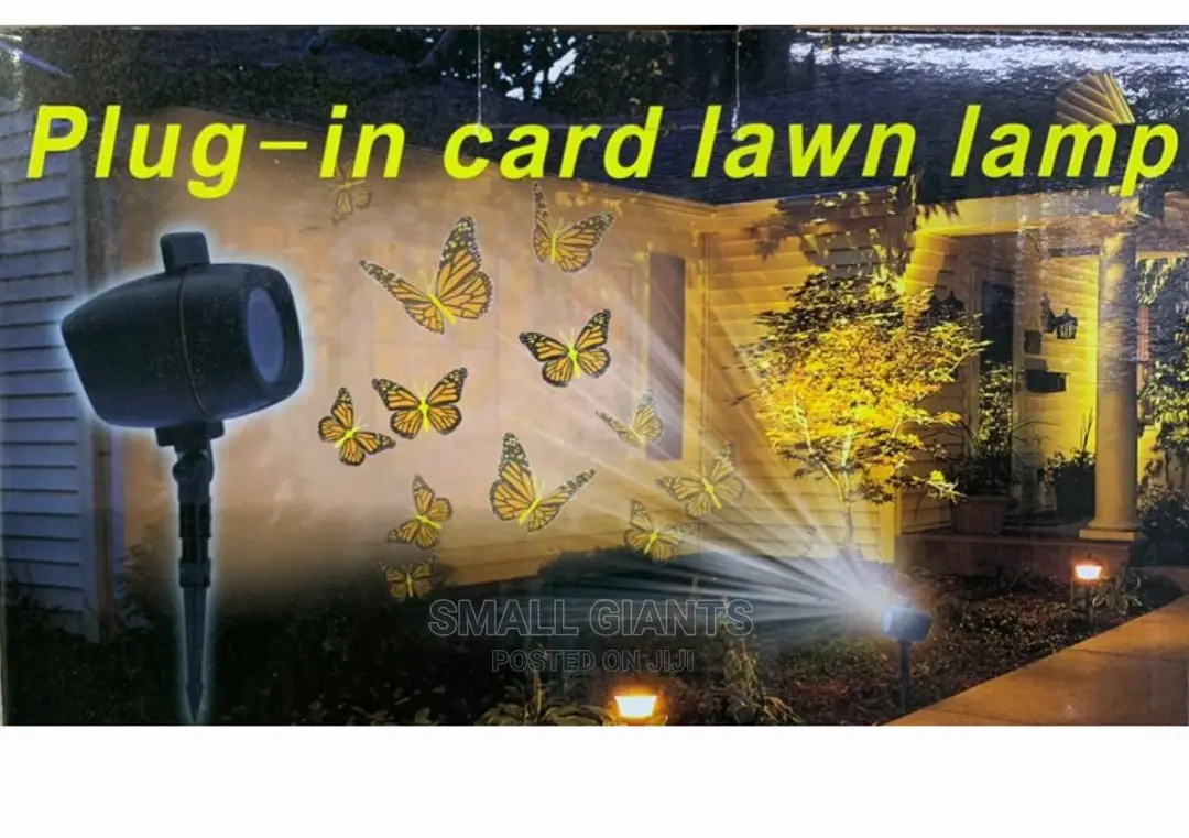 Laser Projector 3 Patterns Plug – In Card Lawn Lamp