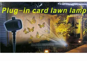 Laser Projector 3 Patterns Plug – In Card Lawn Lamp