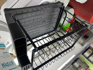 Classic Heavy Duty Plate Rack Black