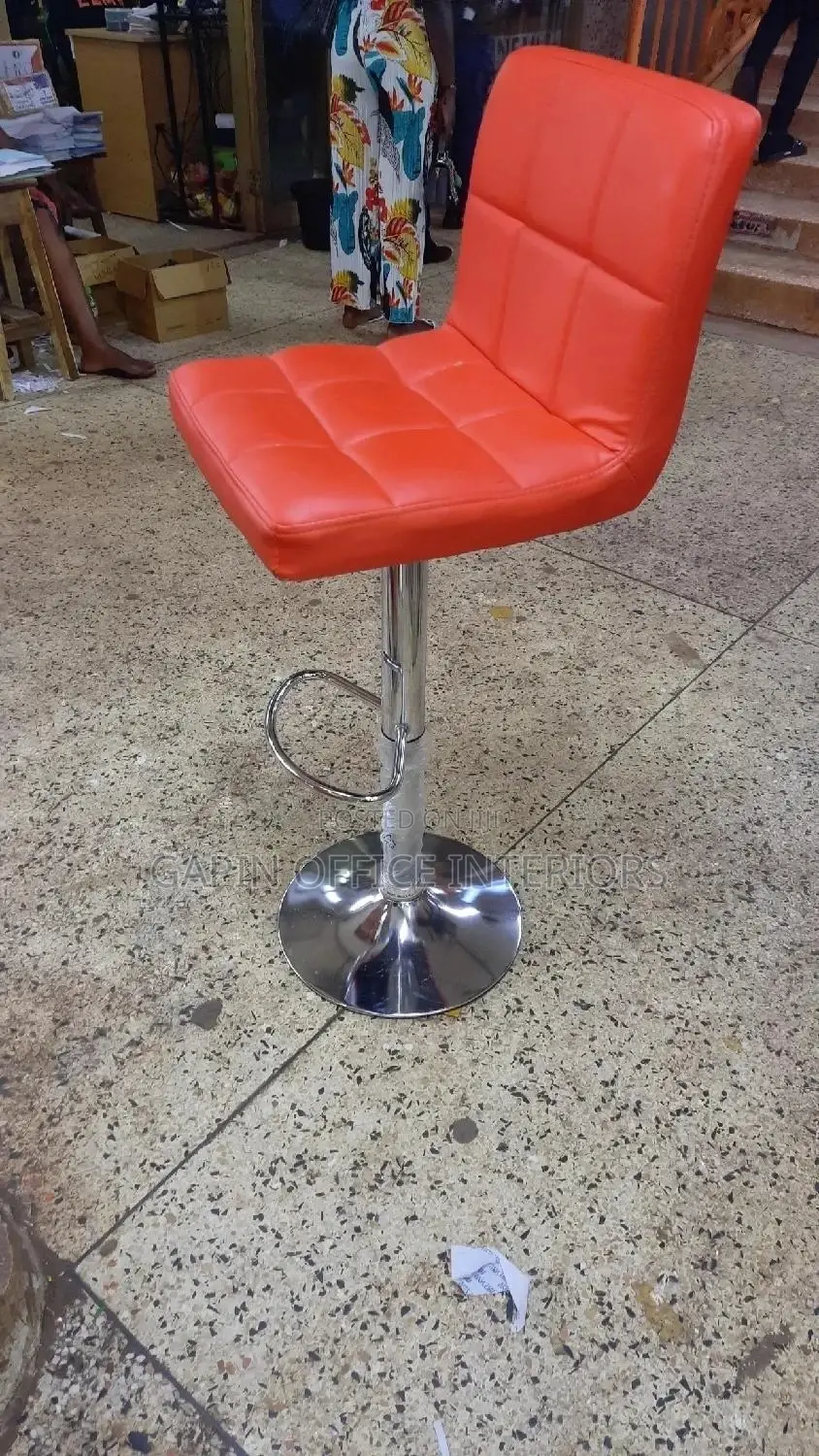 Red Bar Stool Chair (Brand New)