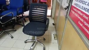Black Office Secretarial With Mesh Back