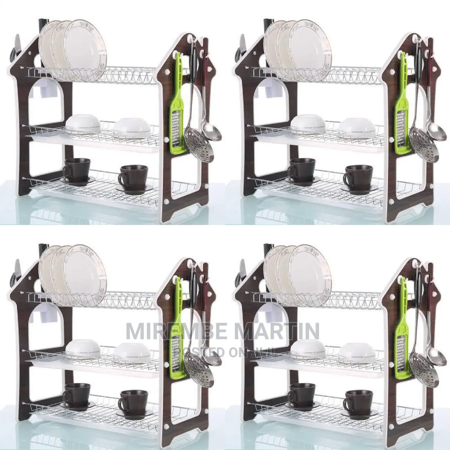3 Layer Wooden Dish Rack