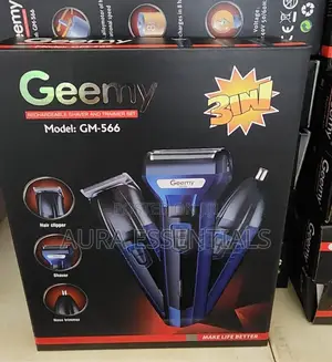 Geemy Rechargeable Shaver and Trimmer Set