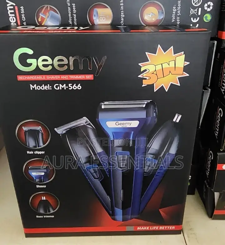 Geemy Rechargeable Shaver and Trimmer Set