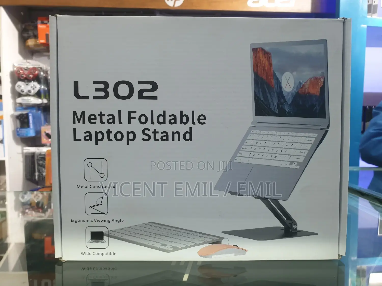 Metal Foldable Laptop Stand L302