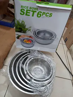 6pc Stainless Steel Perforated Colander