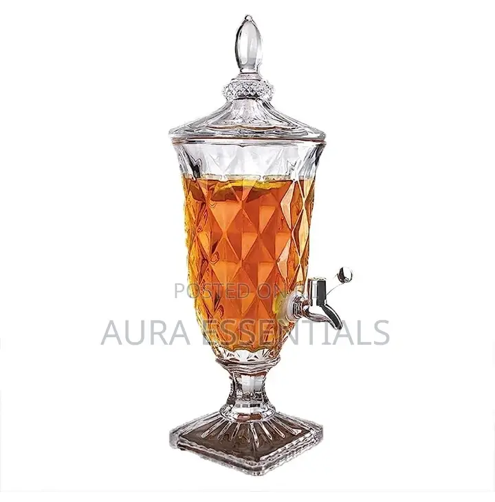 Crystal Glass Iced Beverage Dispenser