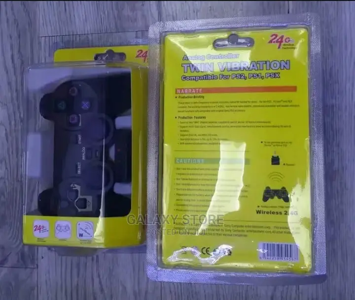 Wireless Gamepad Controller Twin Vibration for Ps1 Ps2 PSX